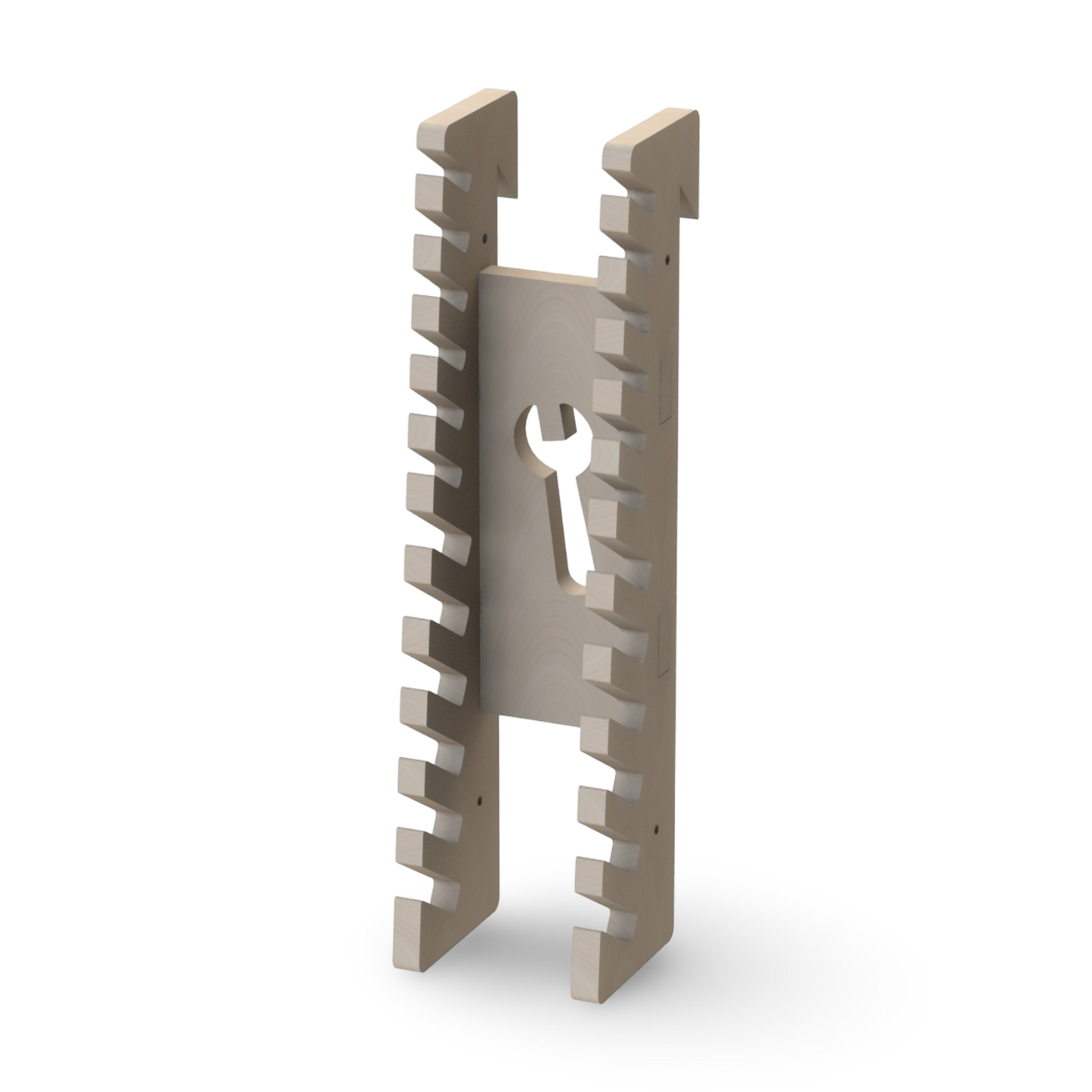 French Cleat Schraubenschüsselhalter aus Holz für deine Werkzeuge
