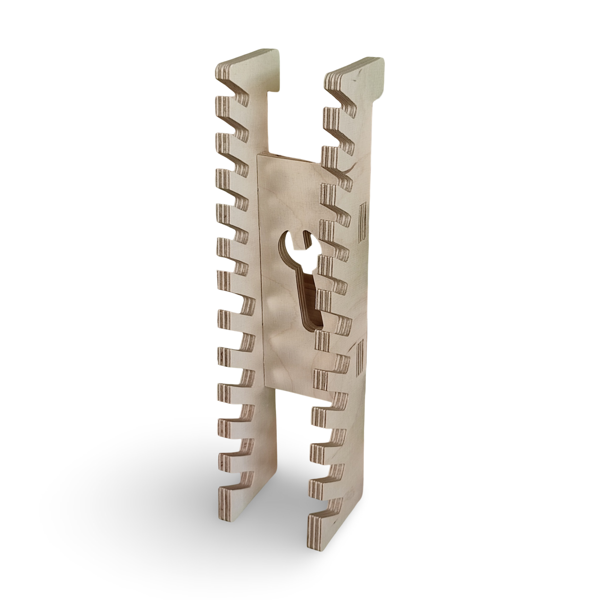 French Cleat Schraubenschüsselhalter aus Holz für deine Werkzeuge