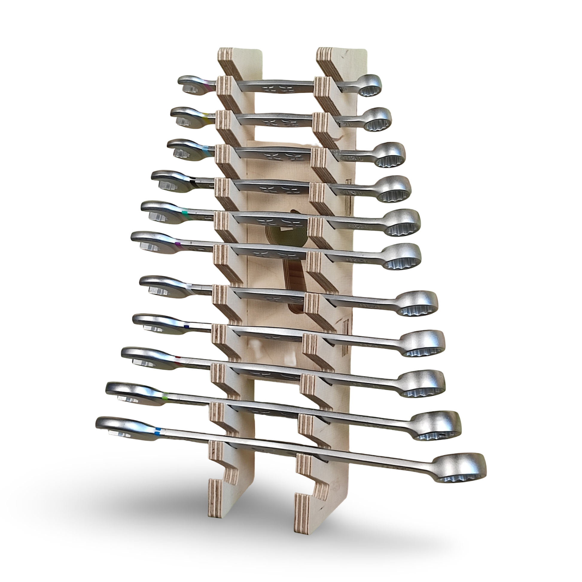 French Cleat Schraubenschüsselhalter aus Holz für deine Werkzeuge