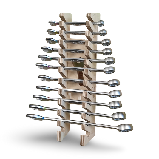 French Cleat Schraubenschüsselhalter aus Holz für deine Werkzeuge