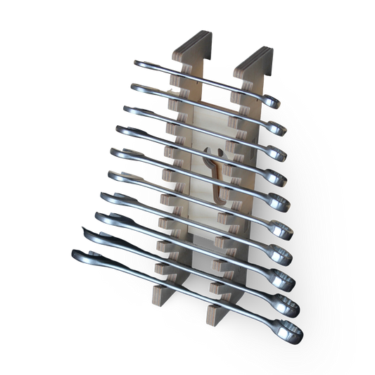 French Cleat Schraubenschüsselhalter Groß aus Holz für deine Werkzeuge