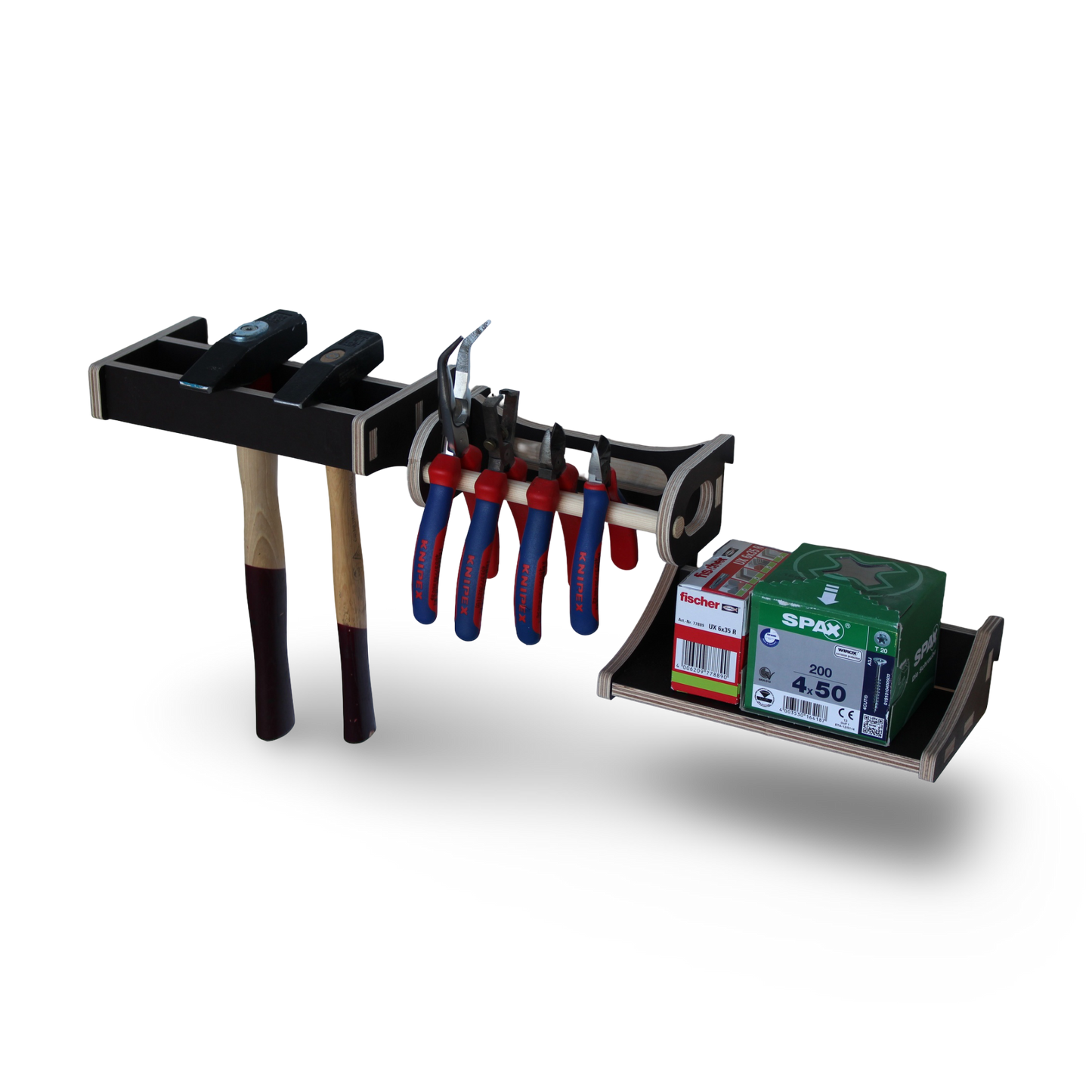 French Cleat Starterkit 1 aus Holz für deine Werkzeugwand
