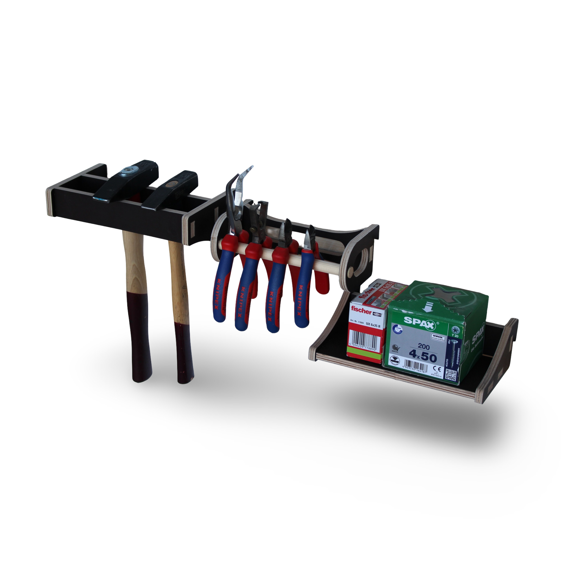 French Cleat Starterkit 1 aus Holz für deine Werkzeugwand