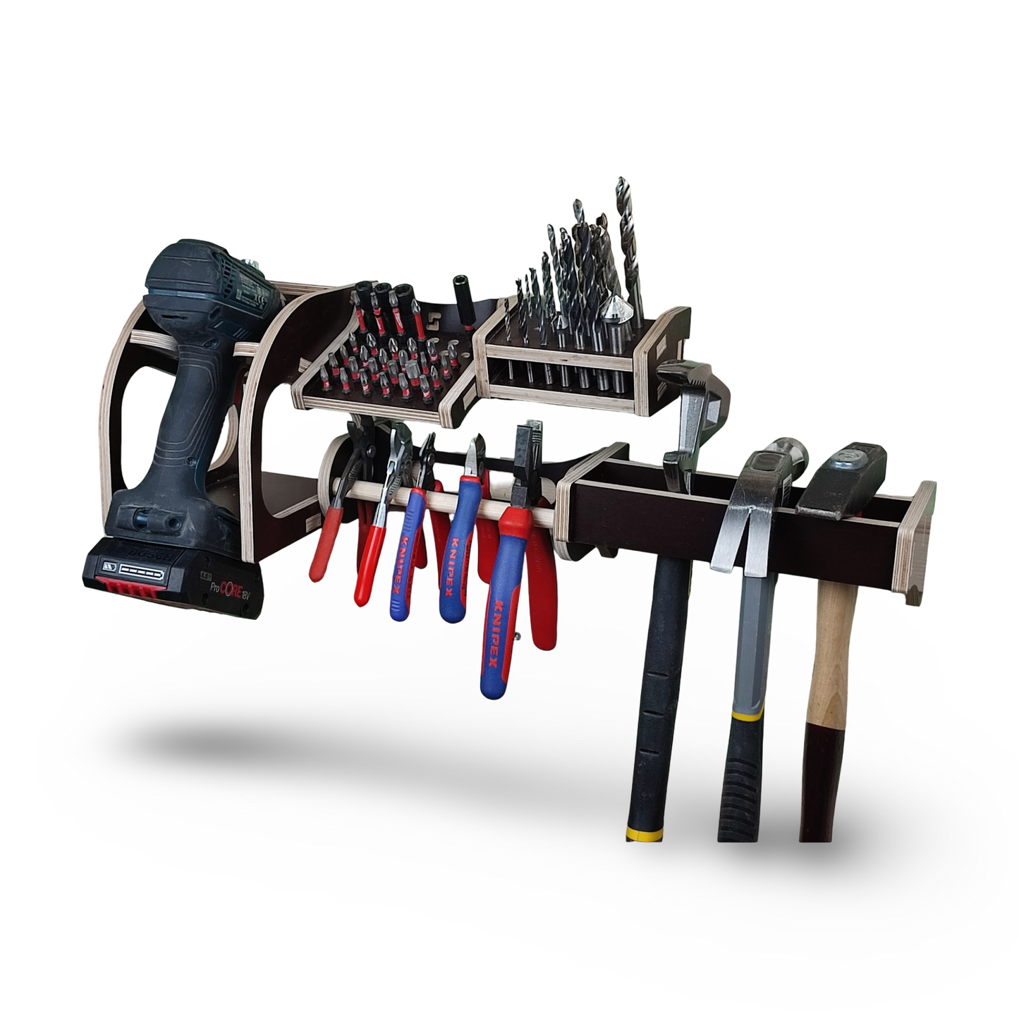 French Cleat Starterkit 2 aus Holz für deine Werkzeugwand