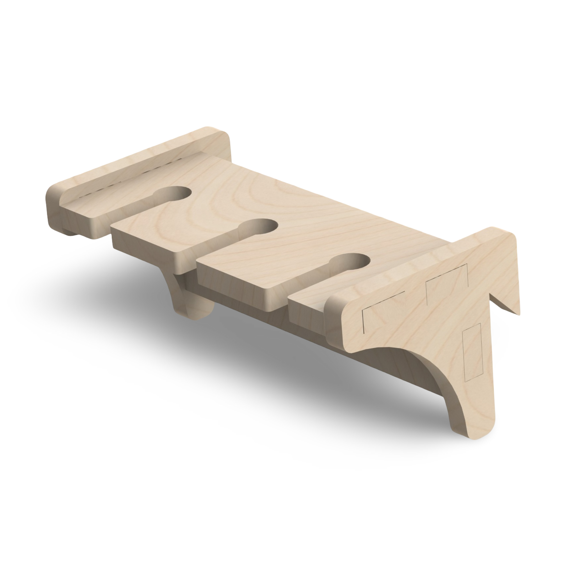 French Cleat Stechbeitelhalter aus Holz für deine Werkzeuge