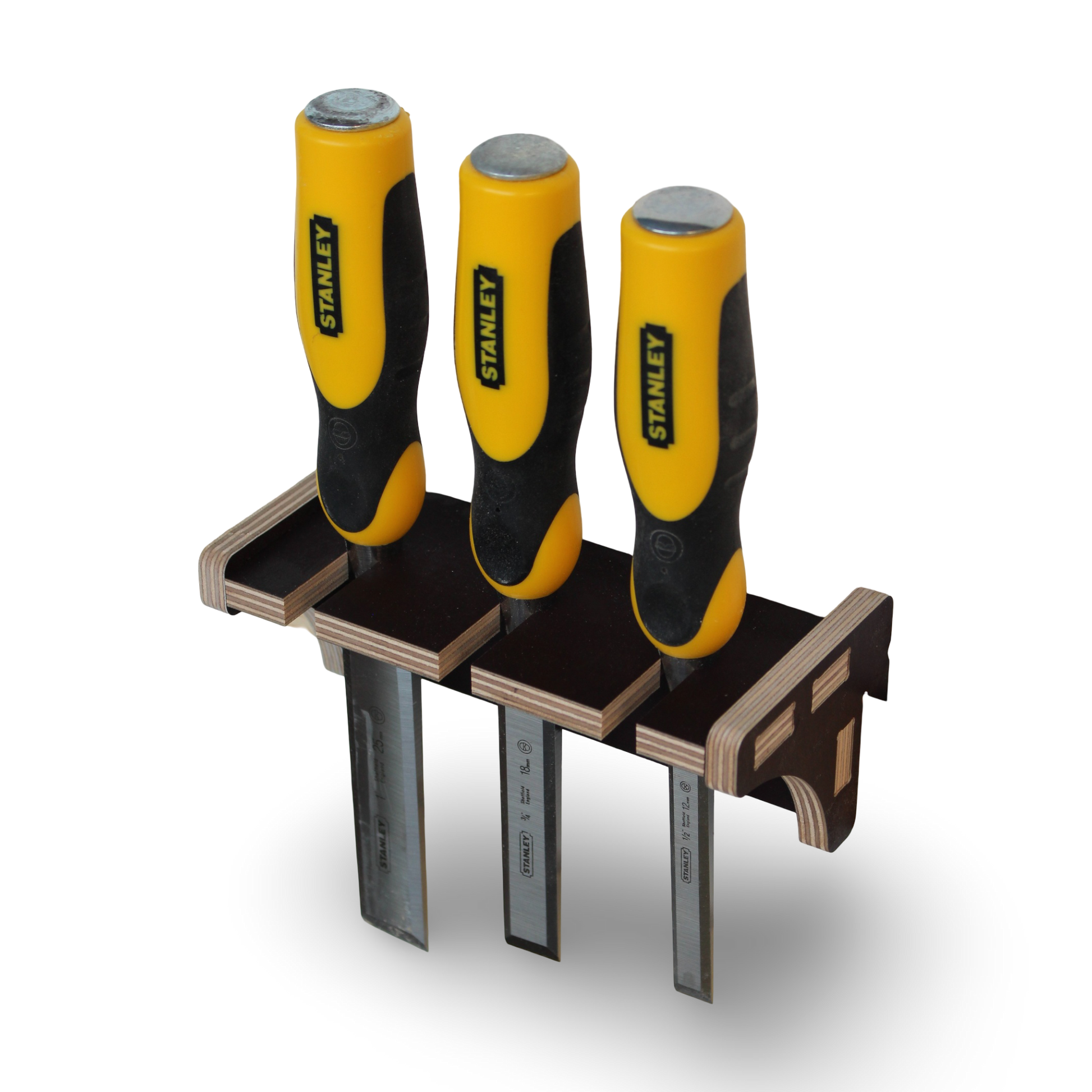French Cleat Stechbeitelhalter aus Holz für deine Werkzeuge
