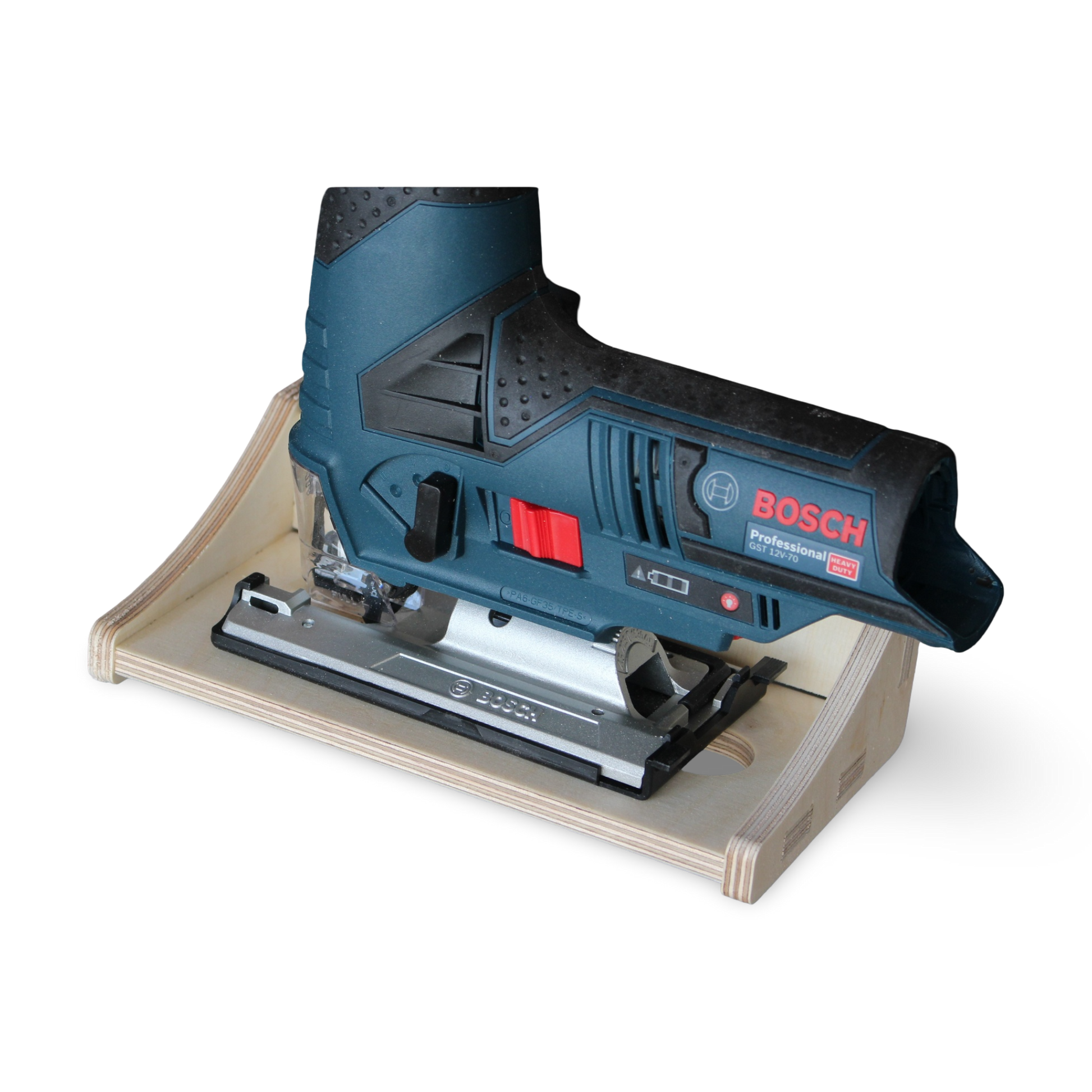 French Cleat Stichsägen Halter aus Holz für deine Werkzeuge