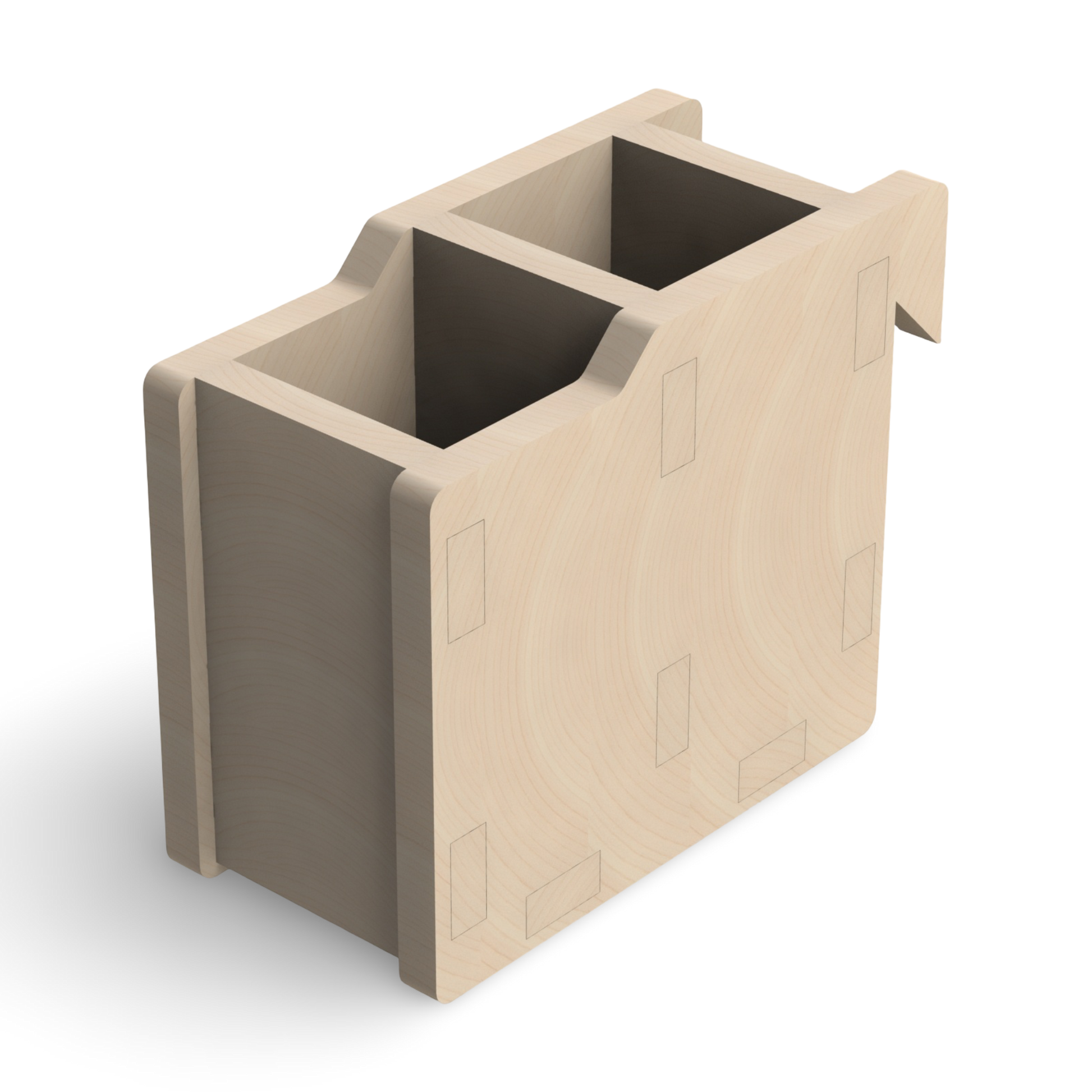 French Cleat Stiftebox aus Holz für deine Werkzeuge