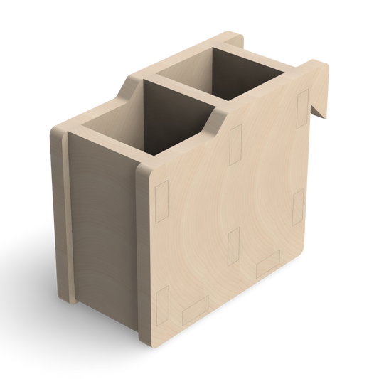French Cleat Stiftebox aus Holz für deine Werkzeuge