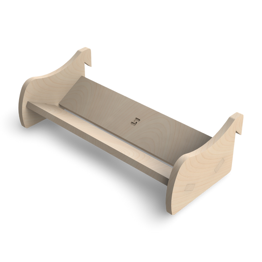 French Cleat breiter Klebebandrollenhalter aus Holz für deine Werkzeuge