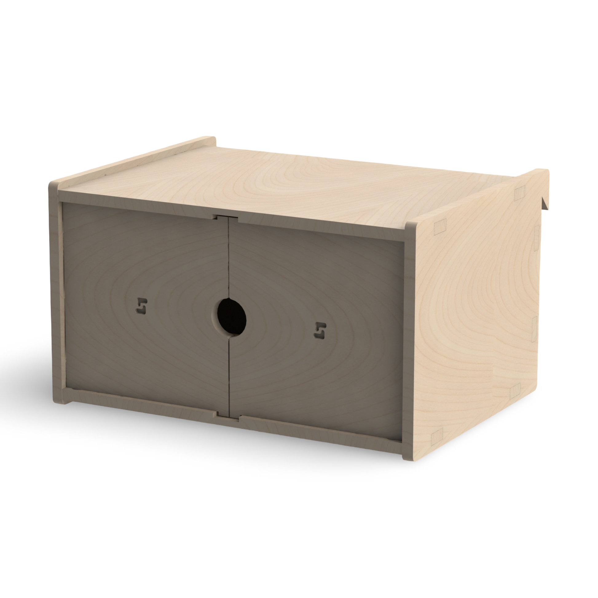 French Cleat großer Schrank aus Holz für deine Werkzeugwand