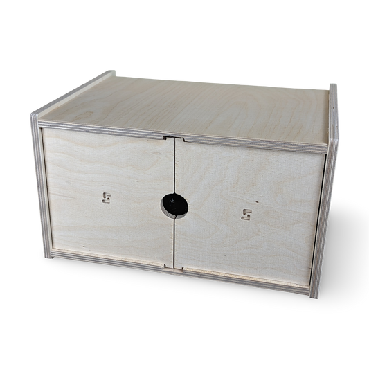 French Cleat großer Schrank aus Holz für deine Werkzeugwand