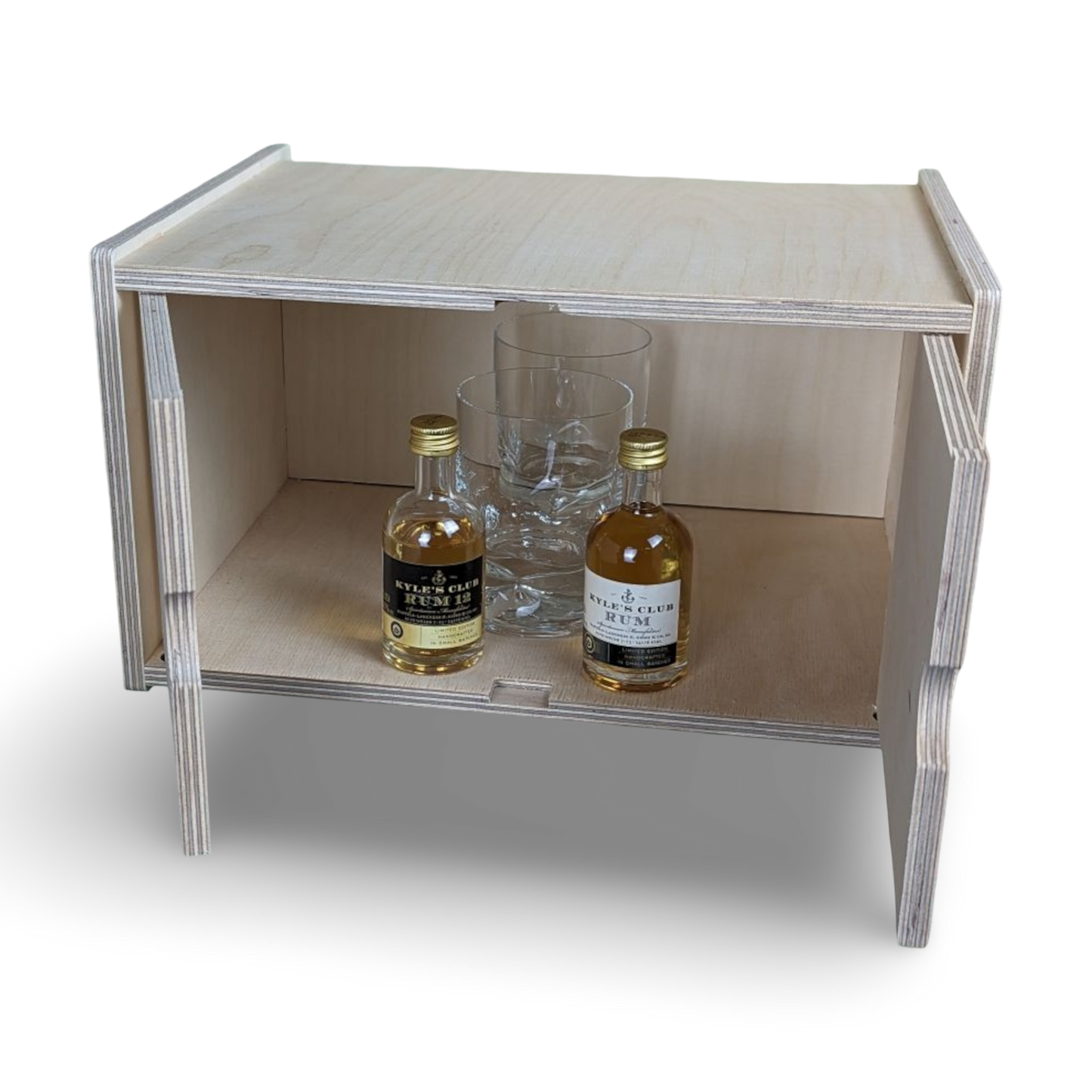 French Cleat großer Schrank mit Schloss aus Holz für deine Werkzeugwand