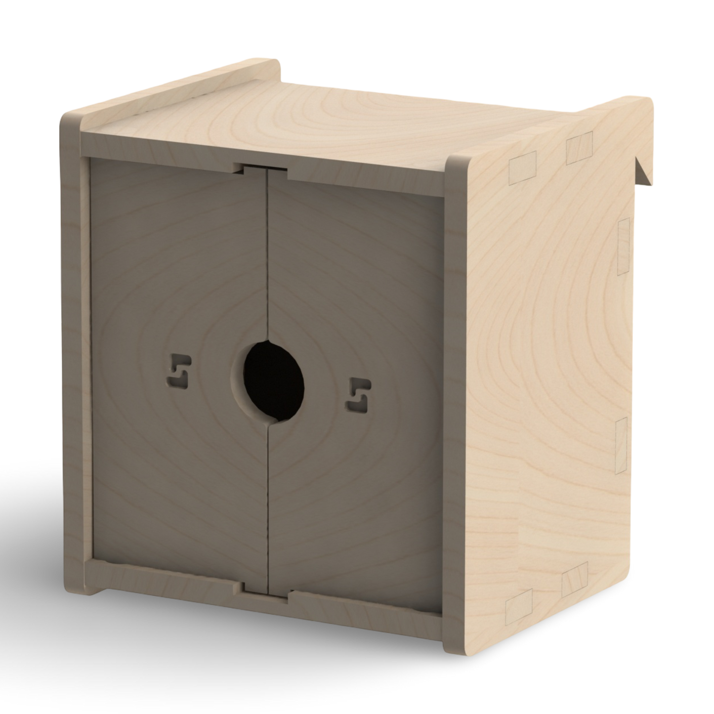 French Cleat kompakter Schrank aus Holz für deine Werkzeugwand