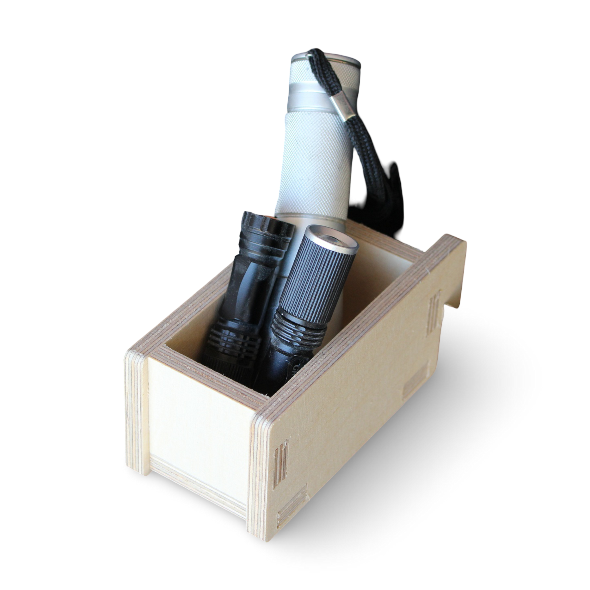 French Cleat lange mini Box aus Holz für deine Werkzeugwand